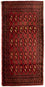 Alfombra Turkaman - 130 x 60 cm - rojo