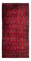 Alfombra Turkaman - 130 x 60 cm - rojo oscuro