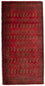 Alfombra Turkaman - 130 x 60 cm - rojo