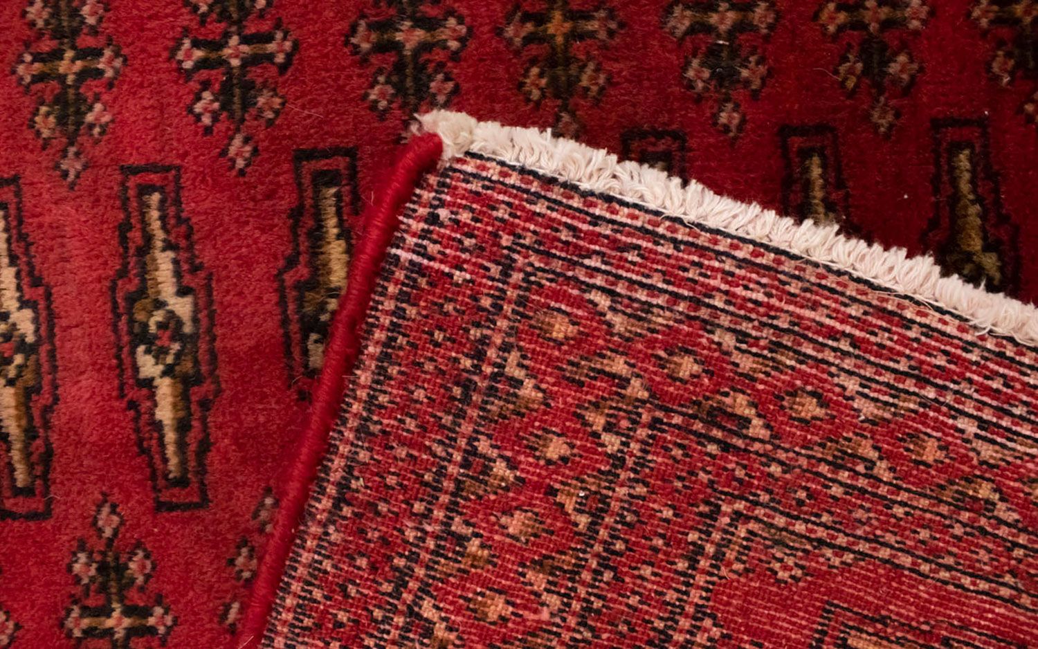 Alfombra Turkaman - 130 x 60 cm - rojo