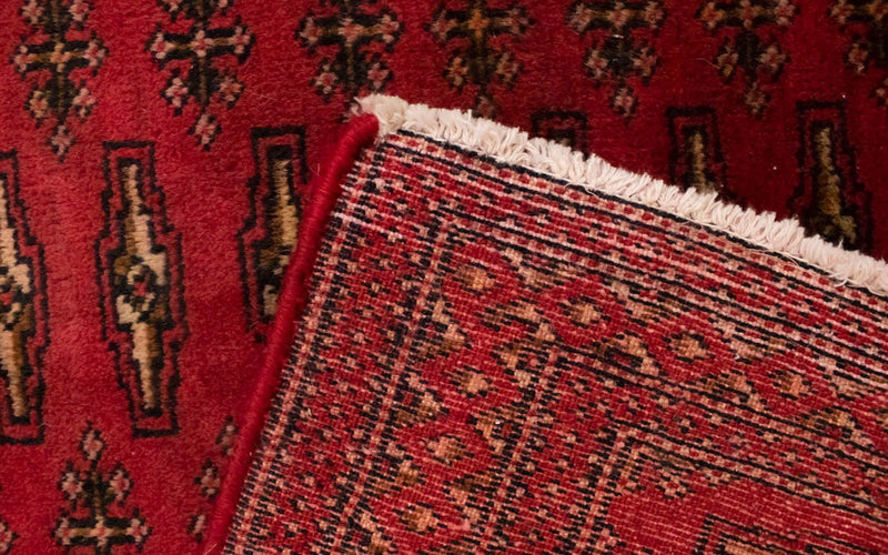 Alfombra Turkaman - 130 x 60 cm - rojo