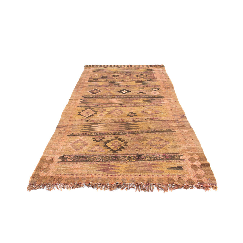 Alfombra de pasillo Alfombra Kelim - Antigua - 260 x 110 cm - multicolor