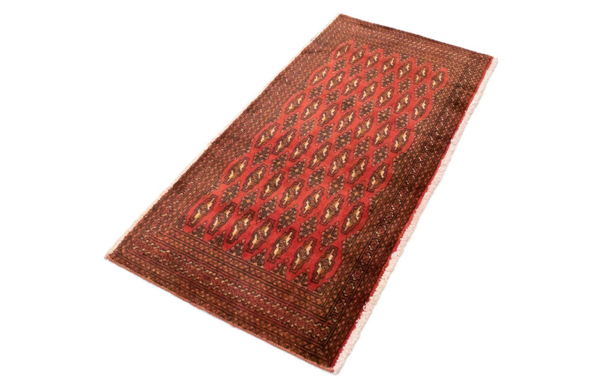 Alfombra Turkaman - 130 x 60 cm - rojo