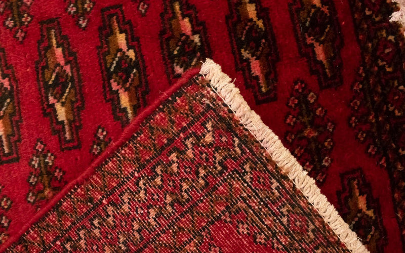 Alfombra Turkaman - 130 x 60 cm - rojo