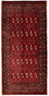Alfombra Turkaman - 130 x 60 cm - rojo