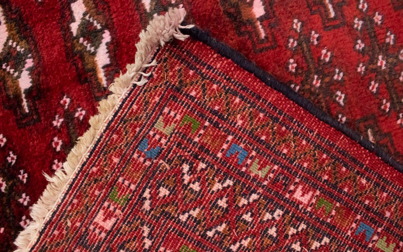 Alfombra Turkaman - 130 x 60 cm - rojo