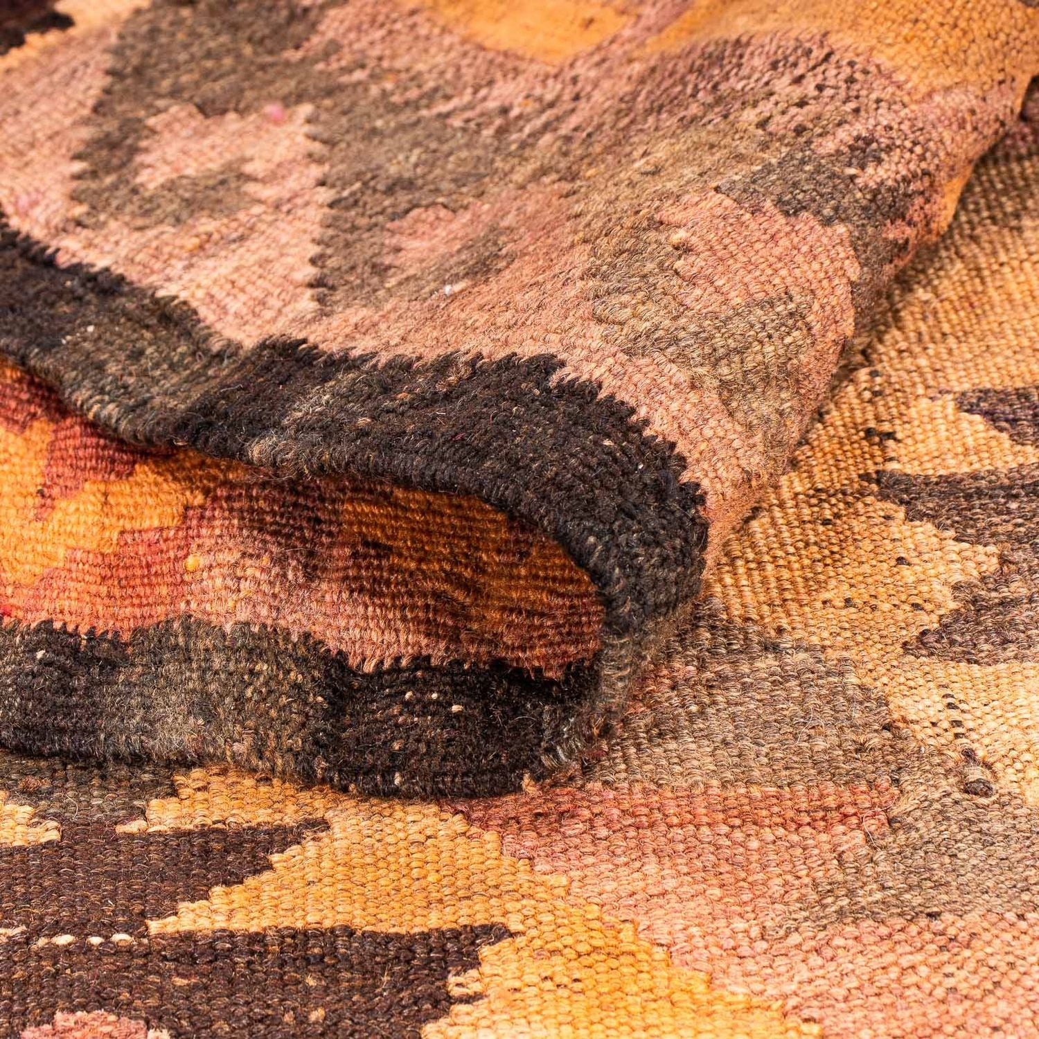 Alfombra de pasillo Alfombra Kelim - Antigua - 330 x 190 cm - multicolor