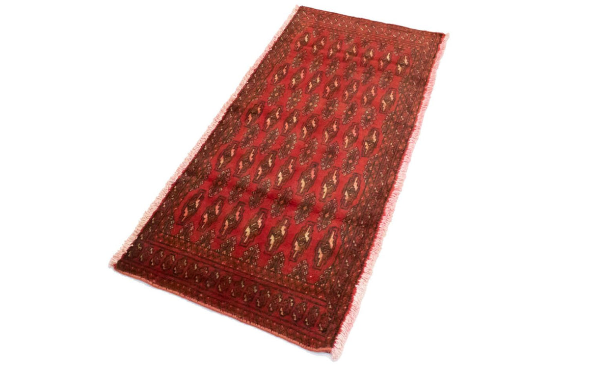 Alfombra Turkaman - 130 x 60 cm - rojo