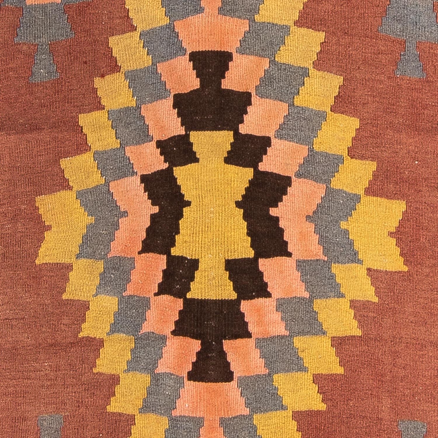 Alfombra de pasillo Alfombra Kelim - Antigua - 295 x 115 cm - multicolor
