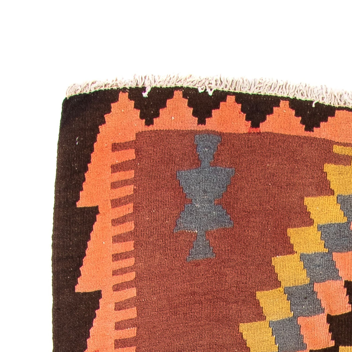 Alfombra de pasillo Alfombra Kelim - Antigua - 295 x 115 cm - multicolor