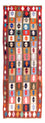 Alfombra de pasillo Alfombra Kelim - Antigua - 345 x 122 cm - multicolor