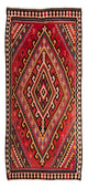 Kilim antiguo Alfombra 307x188cm