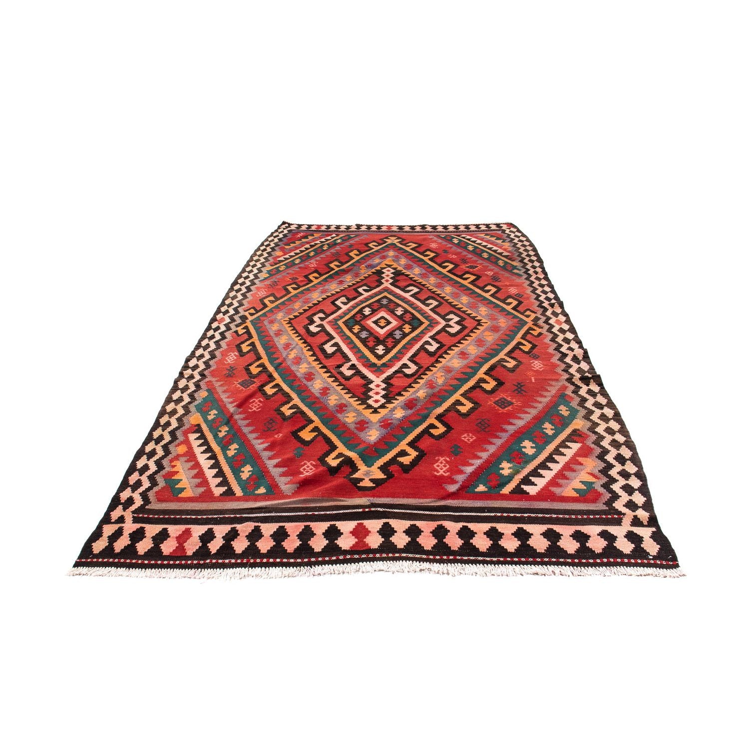 Alfombra Kelim - Antigua - 307 x 188 cm - multicolor