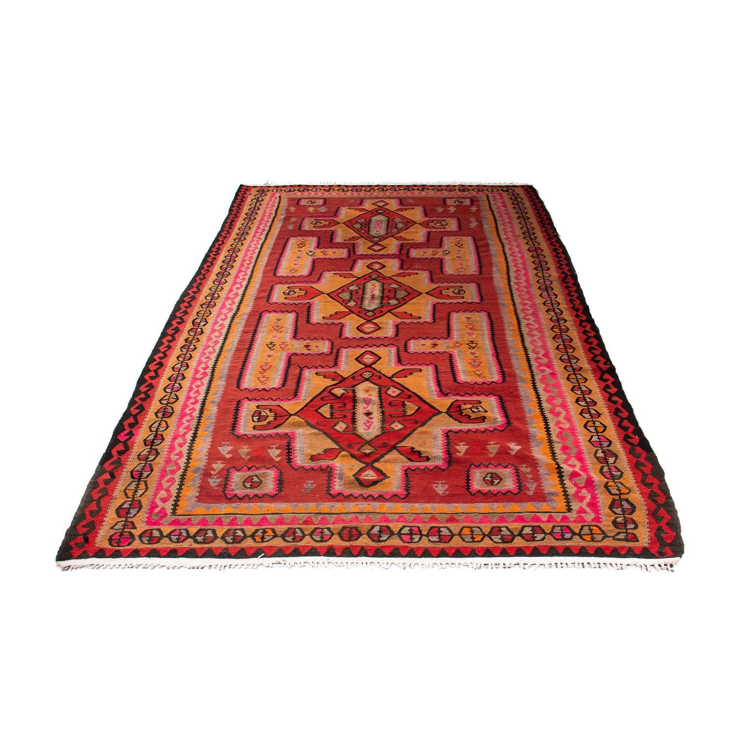 Alfombra Kelim - Antigua - 350 x 190 cm - multicolor