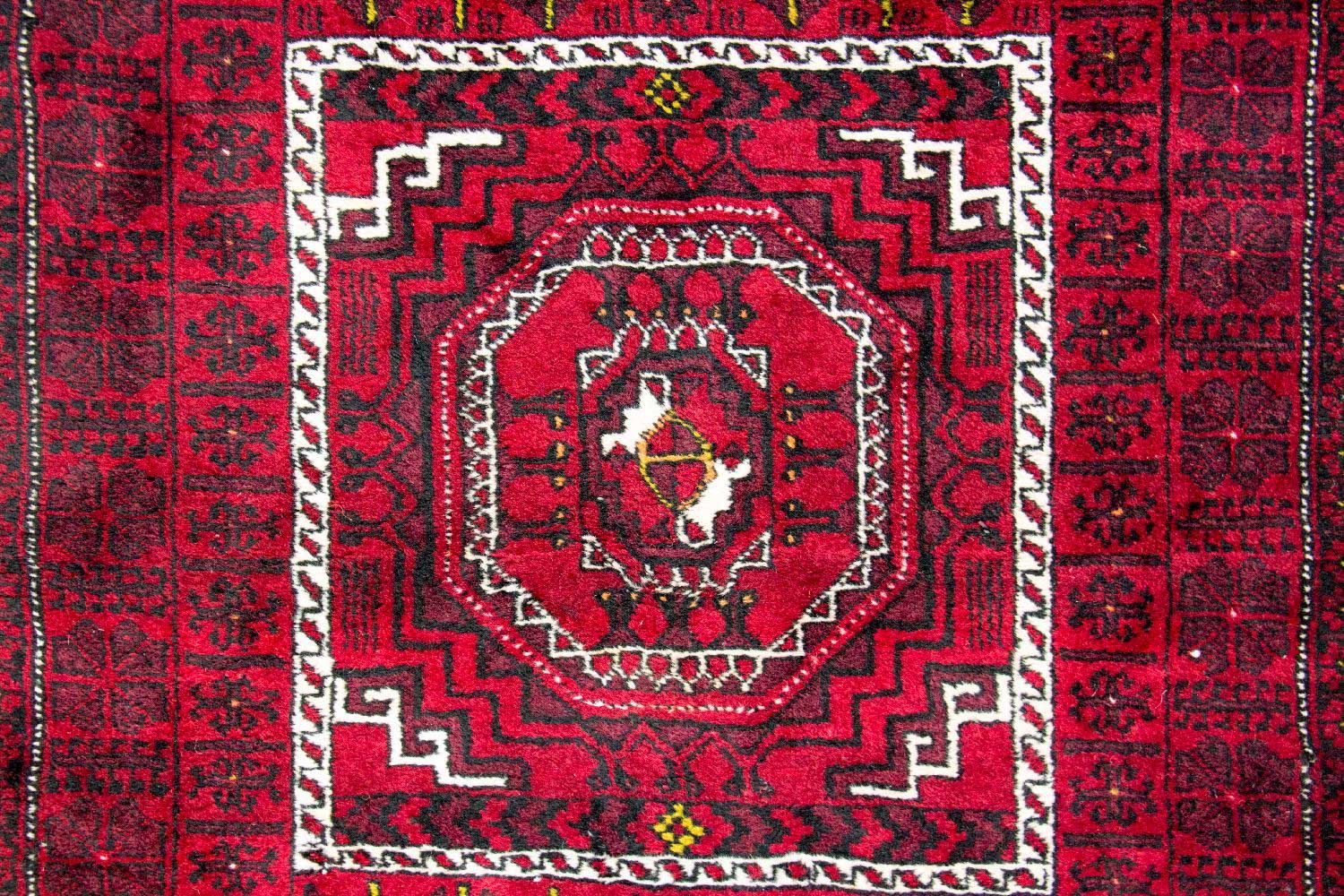 Alfombra Belutsch - 270 x 130 cm - rojo
