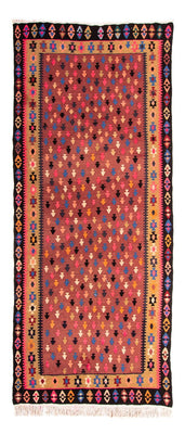 Alfombra de pasillo Alfombra Kelim - Antigua - 330 x 145 cm - multicolor