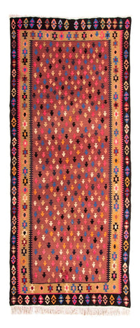 Alfombra de pasillo Alfombra Kelim - Antigua - 330 x 145 cm - multicolor