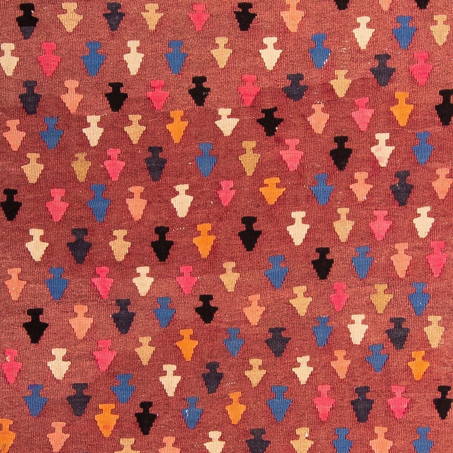 Alfombra de pasillo Alfombra Kelim - Antigua - 330 x 145 cm - multicolor