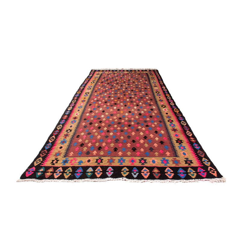 Alfombra de pasillo Alfombra Kelim - Antigua - 330 x 145 cm - multicolor