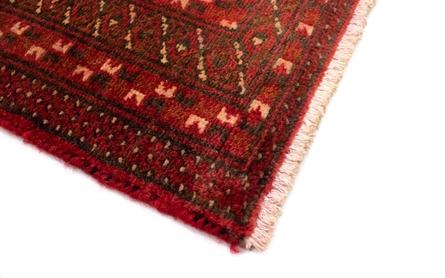 Alfombra Turkaman - 130 x 60 cm - rojo