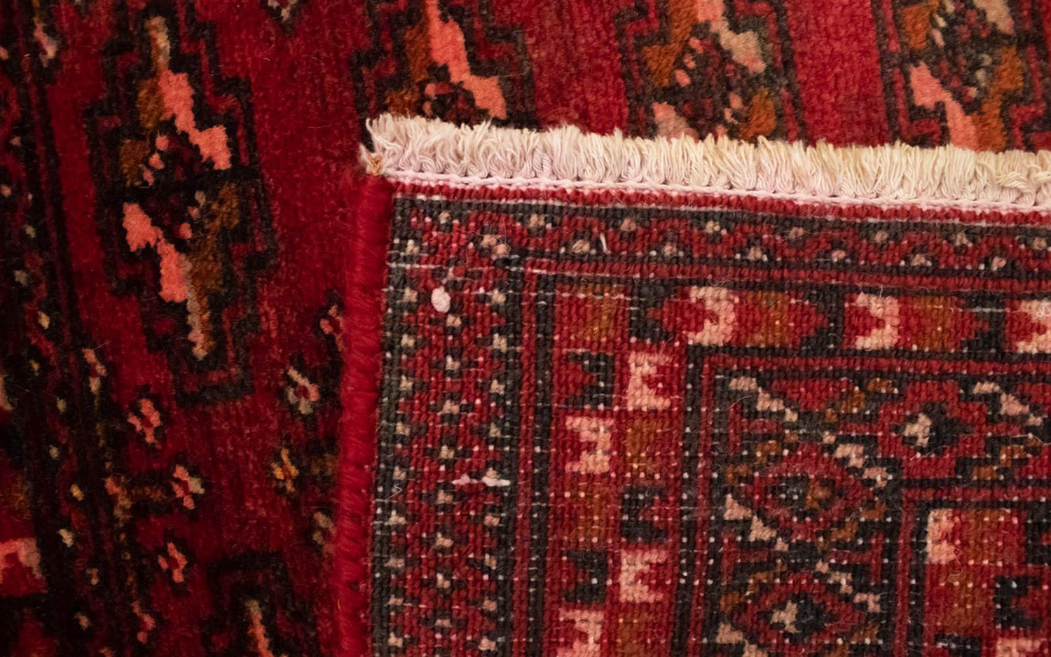 Alfombra Turkaman - 130 x 60 cm - rojo