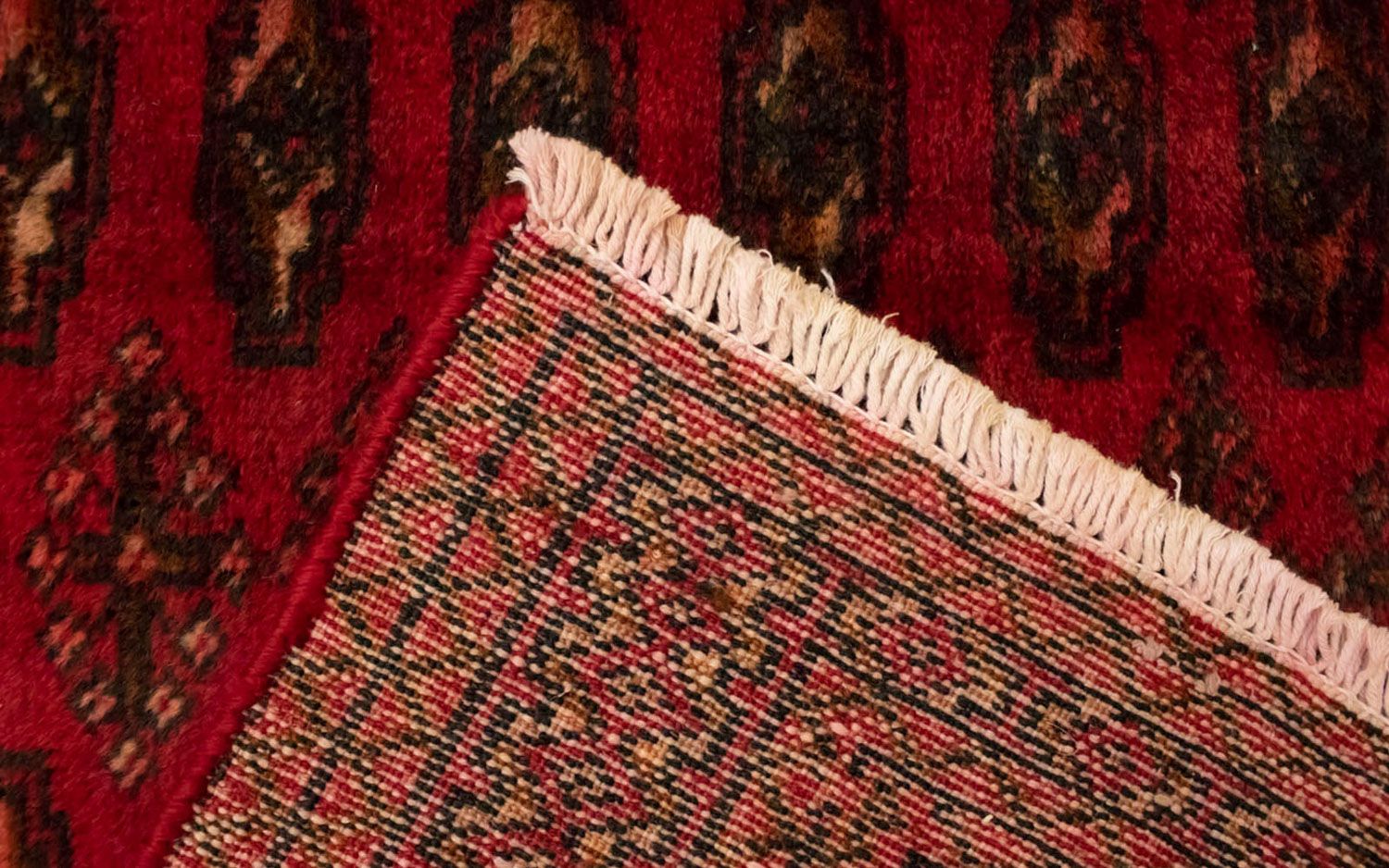 Alfombra Turkaman - 130 x 60 cm - rojo