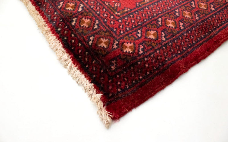 Alfombra Turkaman - 130 x 60 cm - rojo