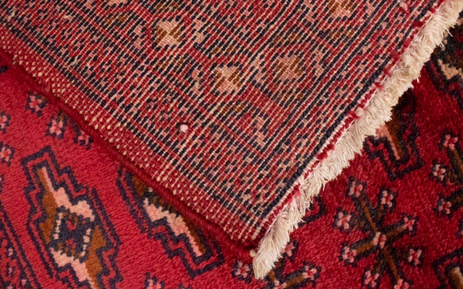 Alfombra Turkaman - 130 x 60 cm - rojo