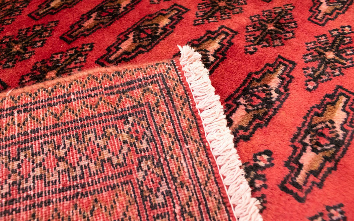 Alfombra Turkaman - 130 x 60 cm - rojo