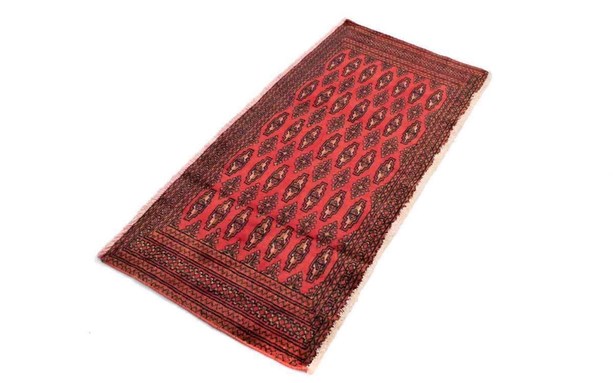 Alfombra Turkaman - 130 x 60 cm - rojo
