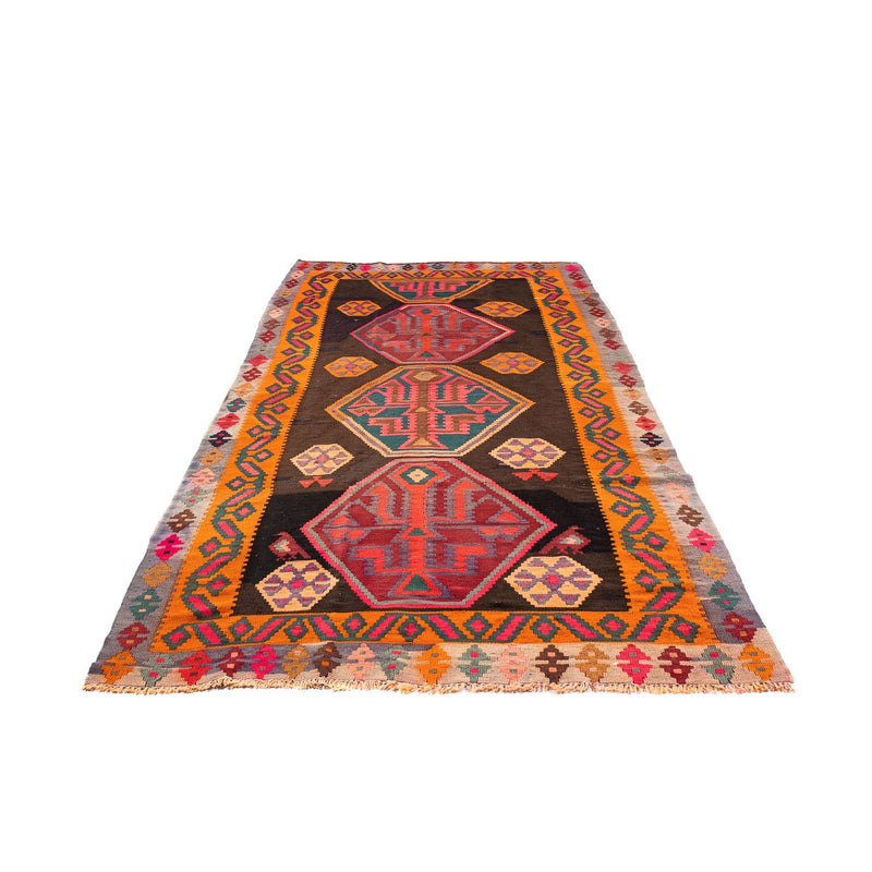 Alfombra de pasillo Alfombra Kelim - Antigua - 330 x 155 cm - multicolor