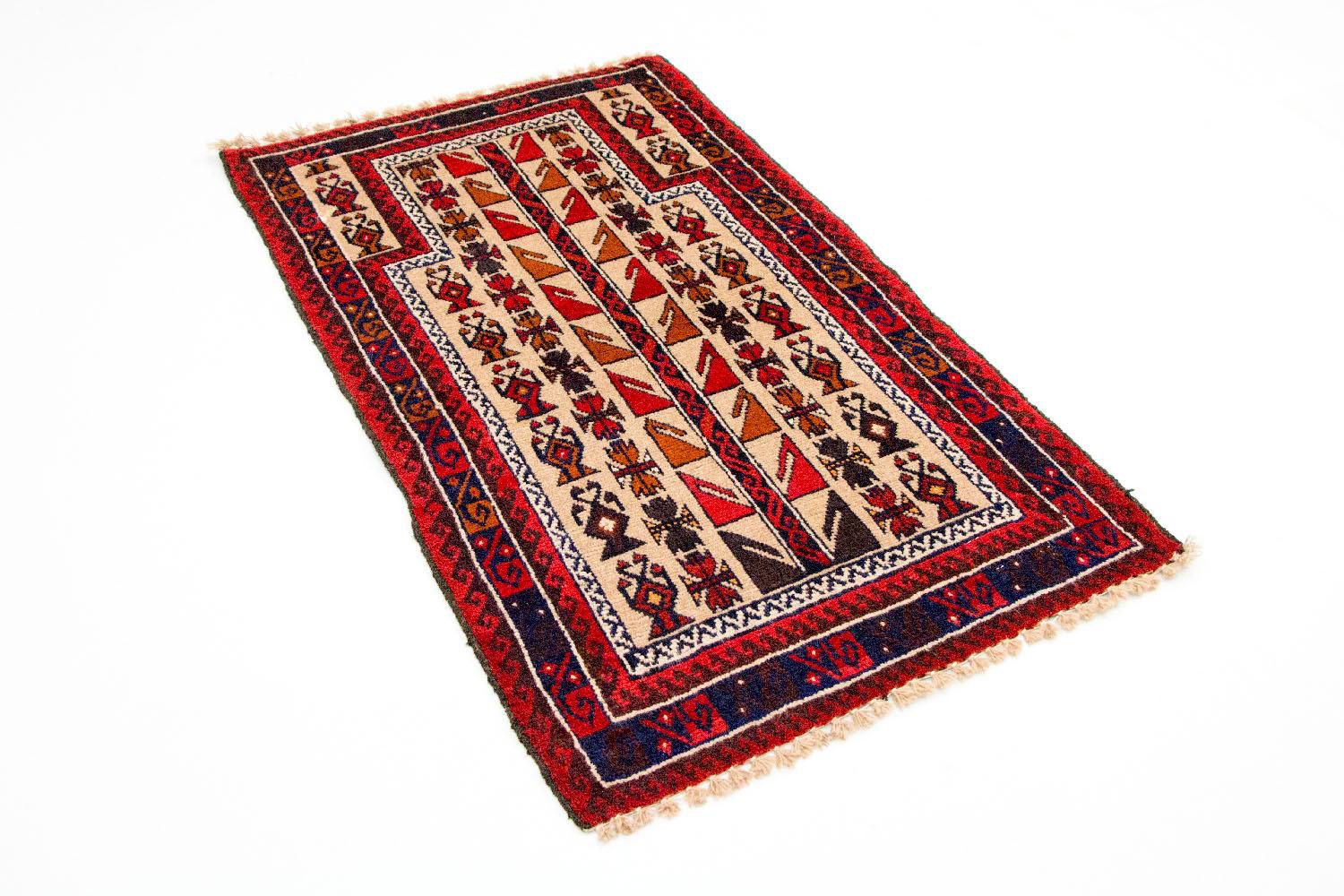 Alfombra Belutsch - 126 x 79 cm - rojo