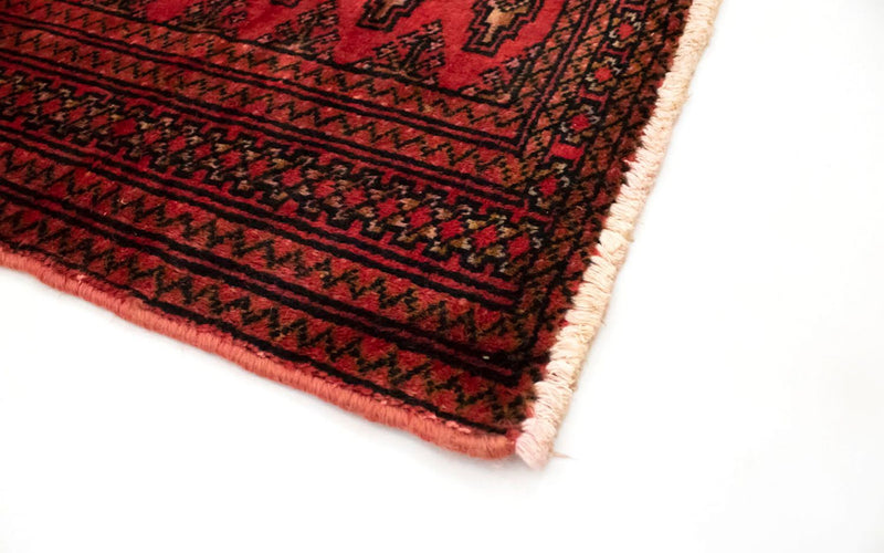 Alfombra Turkaman - 130 x 60 cm - rojo