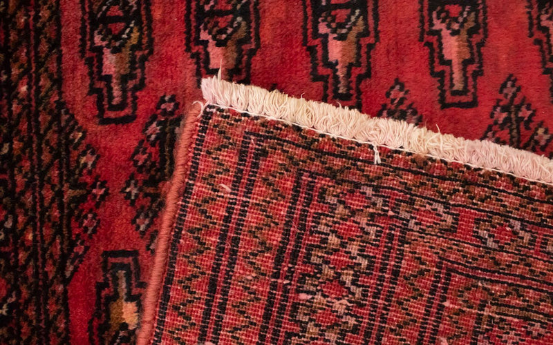 Alfombra Turkaman - 130 x 60 cm - rojo