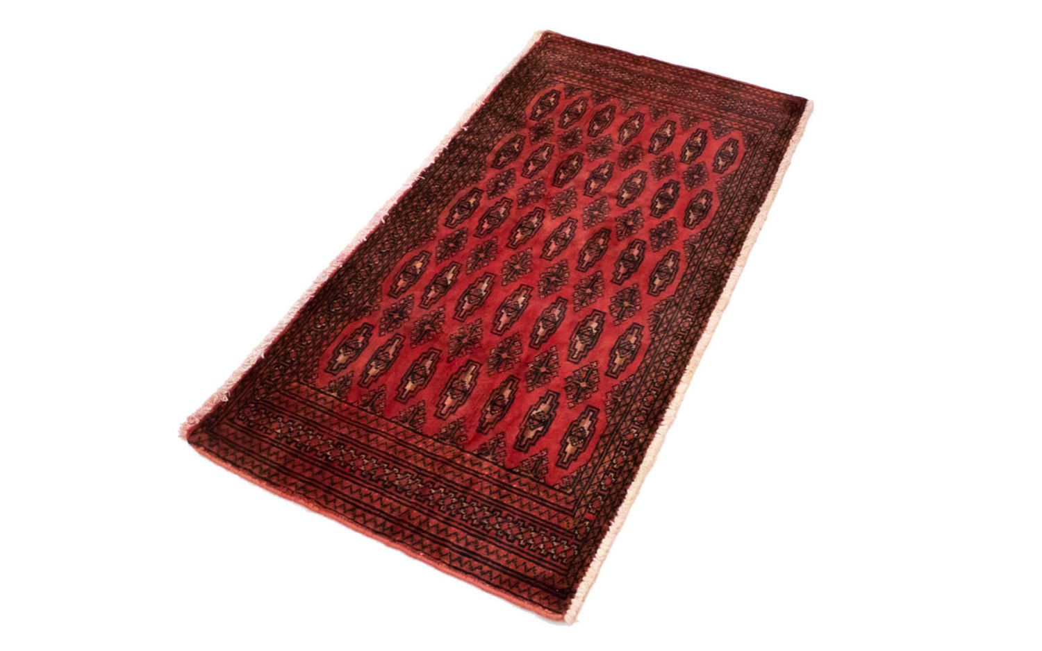 Alfombra Turkaman - 130 x 60 cm - rojo