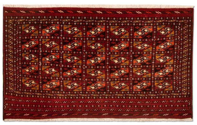 Alfombra Turkaman - 115 x 67 cm - rojo