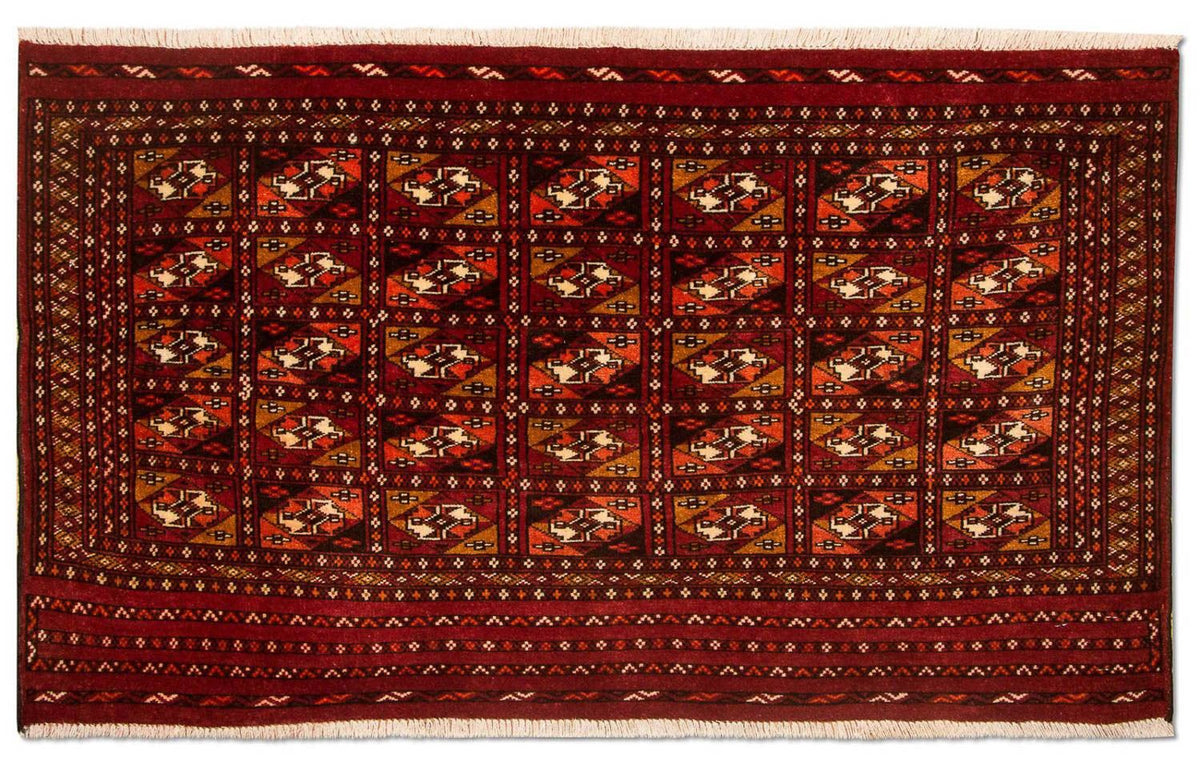 Alfombra Turkaman - 115 x 67 cm - rojo