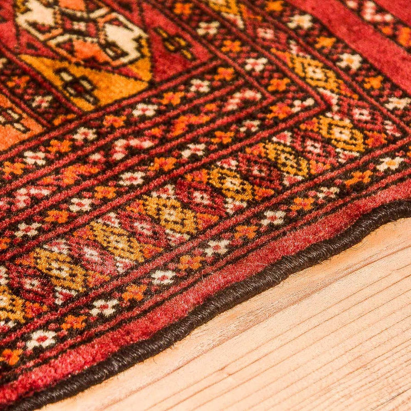 Alfombra Turkaman - 115 x 67 cm - rojo