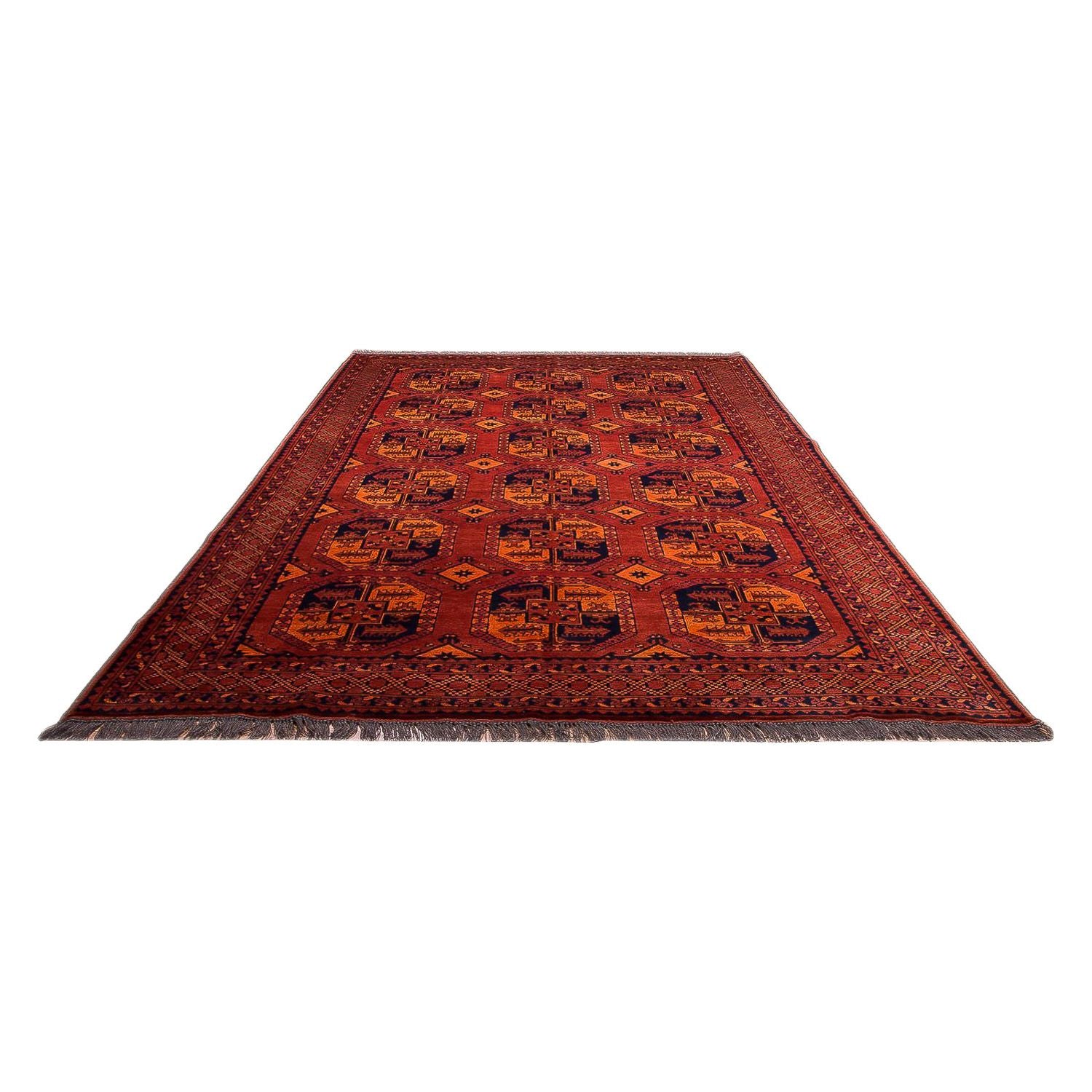Alfombra afgana - Kunduz - 300 x 199 cm - rojo