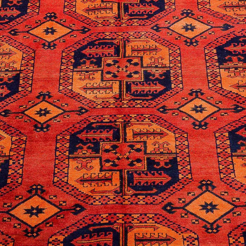Alfombra afgana - Kunduz - 300 x 199 cm - rojo