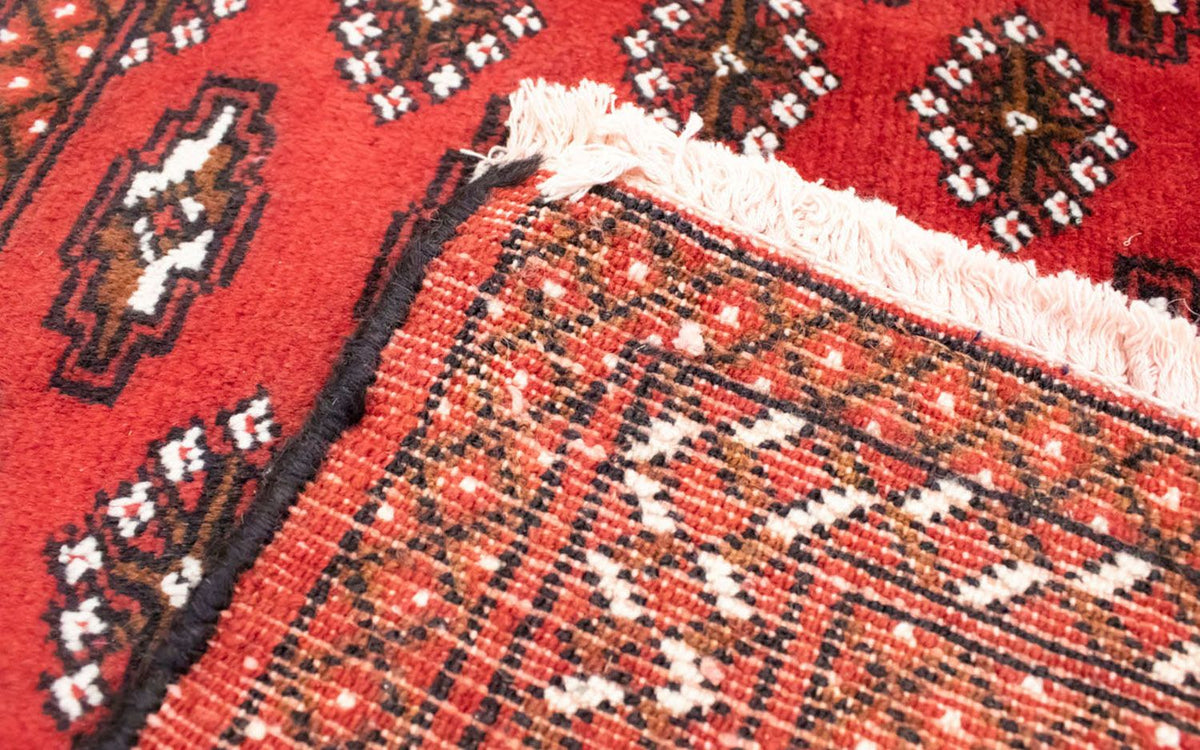 Alfombra Turkaman - 130 x 60 cm - rojo