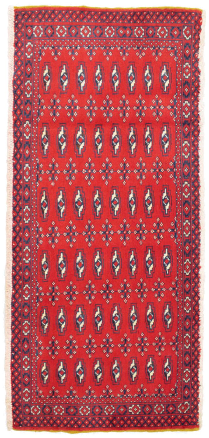 Alfombra Turkaman - 130 x 60 cm - rojo
