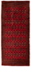 Alfombra Turkaman - 130 x 60 cm - rojo