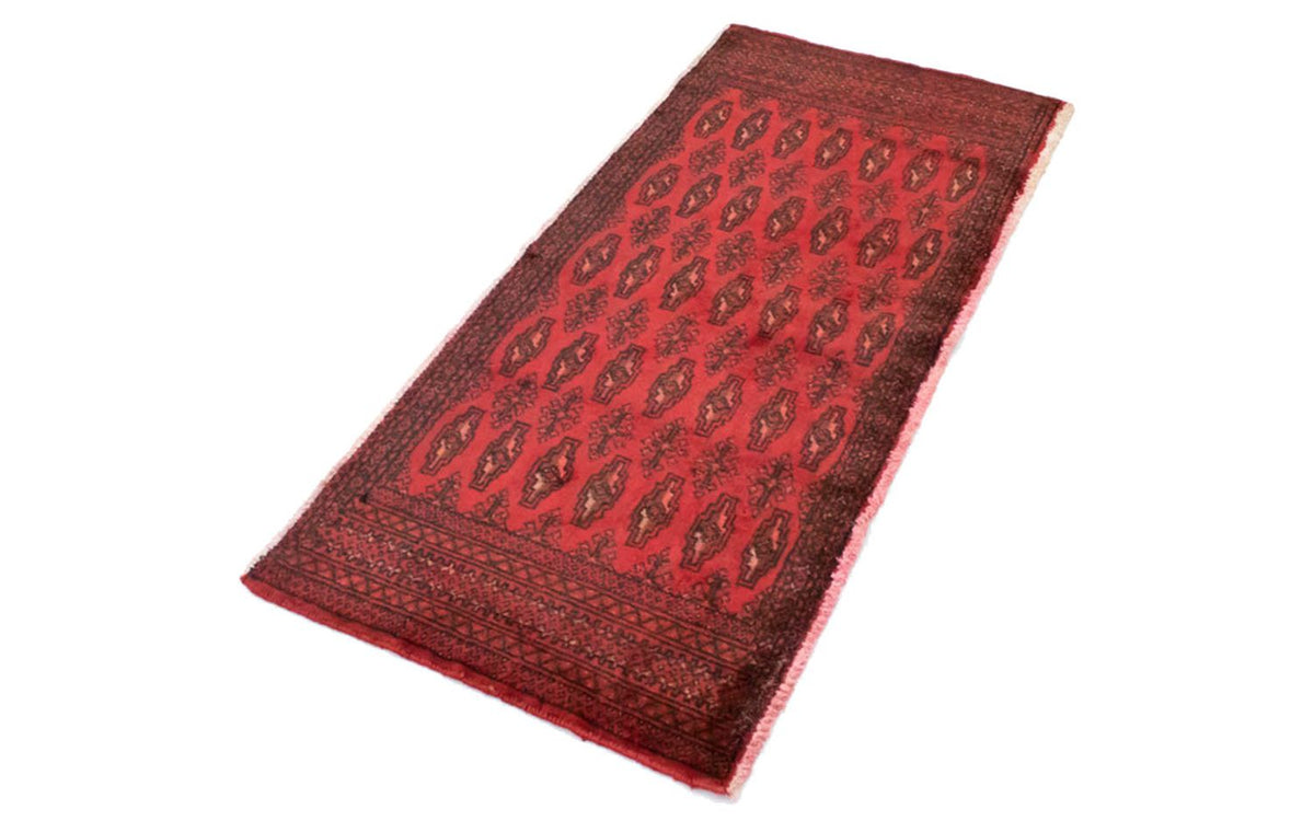 Alfombra Turkaman - 130 x 60 cm - rojo