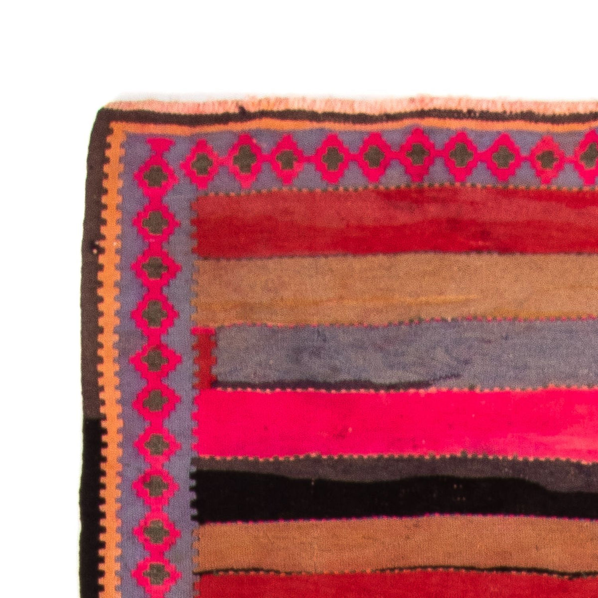 Alfombra de pasillo Alfombra Kelim - Antigua - 340 x 140 cm - multicolor