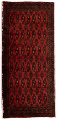 Alfombra Turkaman - 130 x 60 cm - rojo