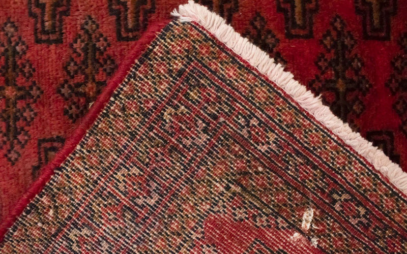 Alfombra Turkaman - 130 x 60 cm - rojo