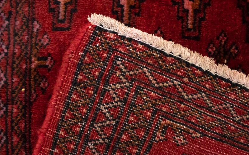 Alfombra Turkaman - 130 x 60 cm - rojo