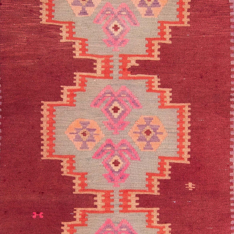 Alfombra de pasillo Alfombra Kelim - Antigua - 395 x 180 cm - multicolor