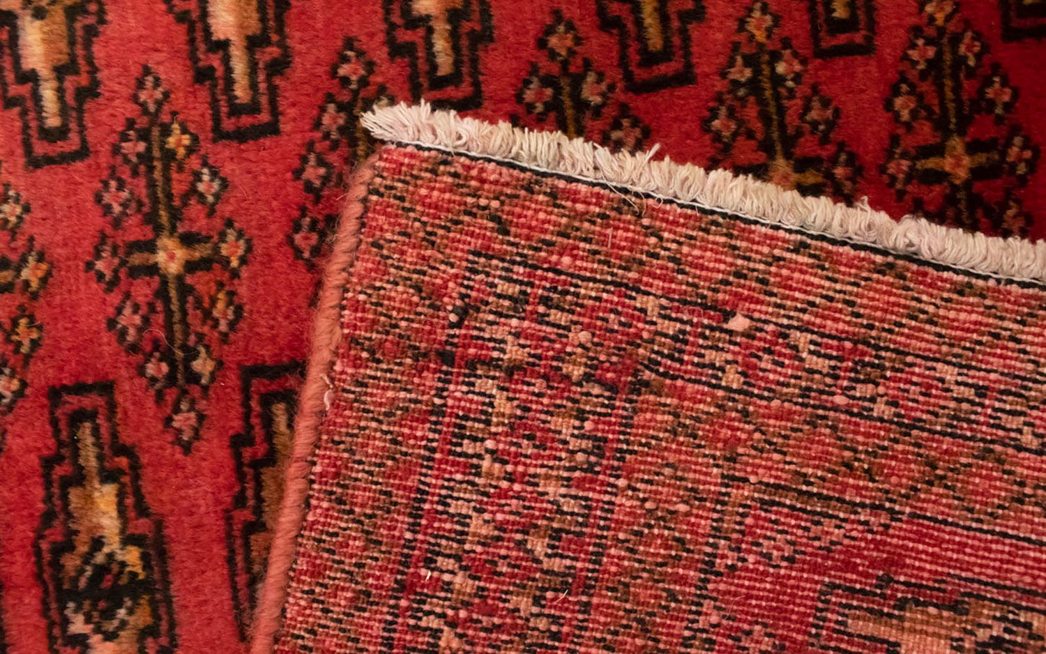Alfombra Turkaman - 130 x 60 cm - rojo